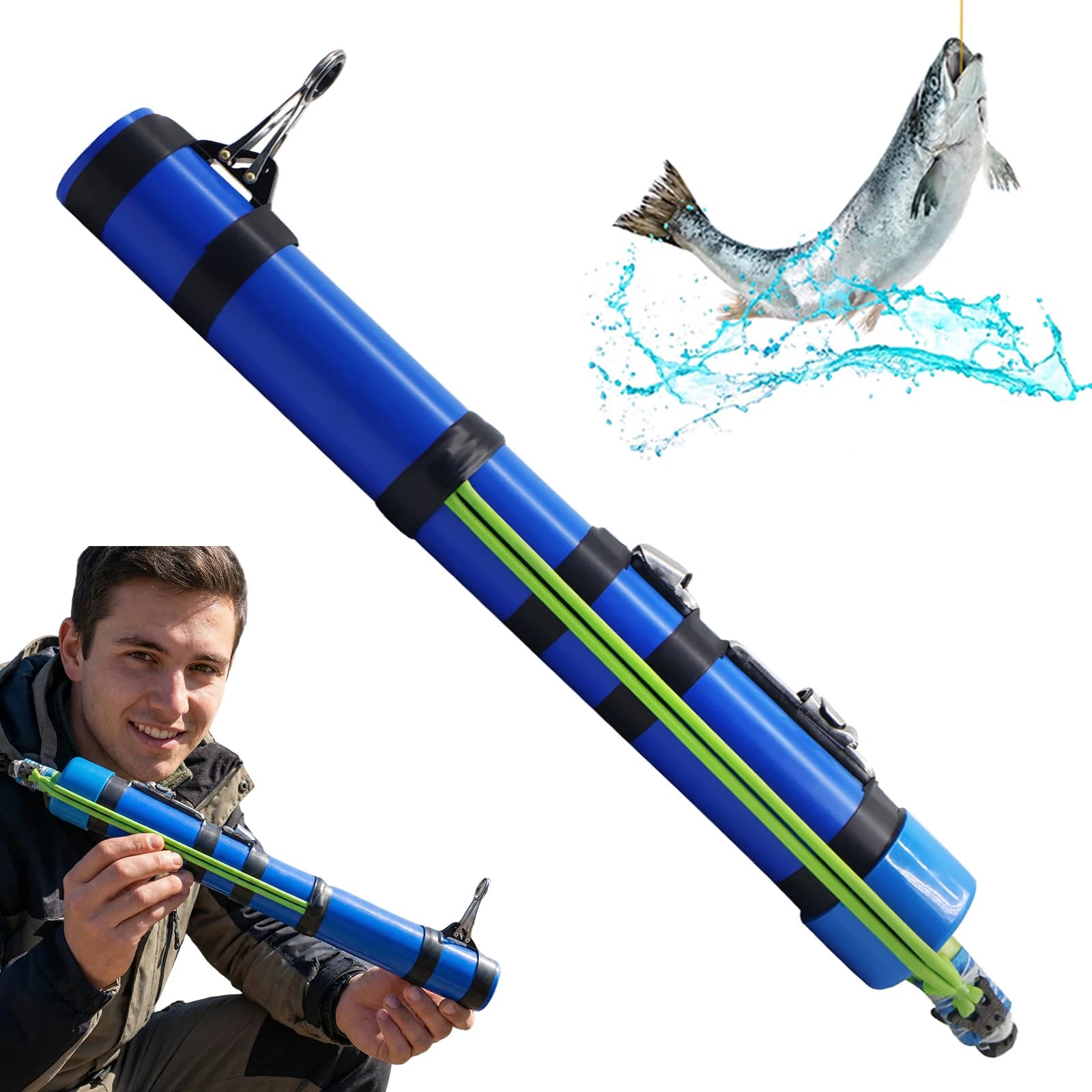 Fishing Catapult Rod Portable Catapult Lure Fishing Tools Fish Bait Launching Equipment for Saltwater & Freshwater