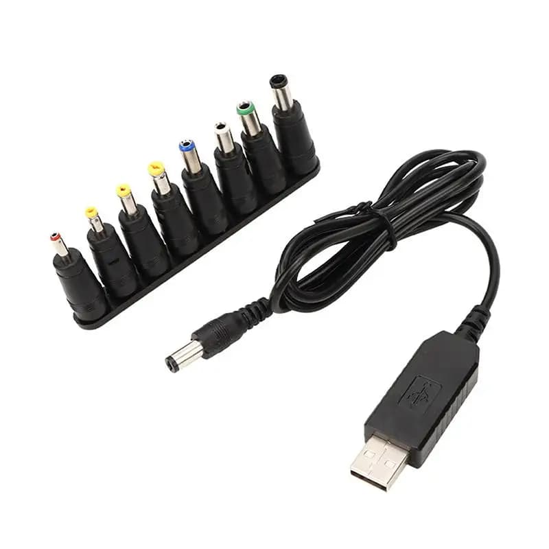 1/5/8/14Pcs Type C / Tablet Micro USB 2.0 To DC 5.5x2.1 Mm Power Jack Adapter Plug USB C To DC 5.5*2.1 Mm Connector Adapter 5V