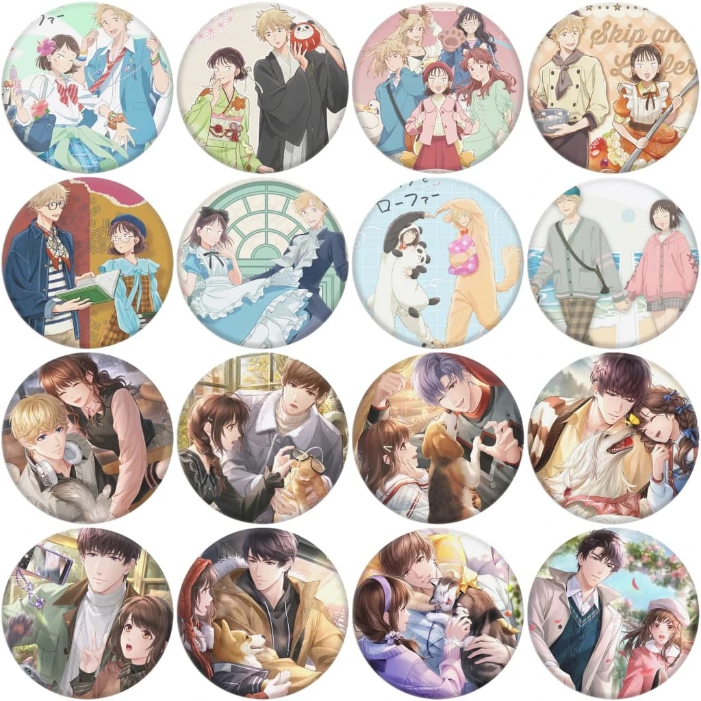 Spilla SPTE from 58mm Anime Skip and Loafer Iwakura Mitsumi Shima Sousuke for Cosplay Promotional Gift