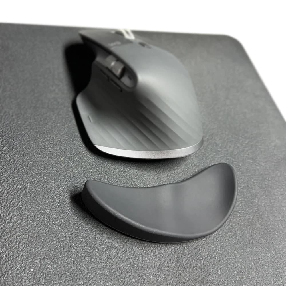 Tappetino in silicone per polso mouse per mano sinistra per Logitech MX Master 3S Tappetino di supporto per protezione da polso Palmar Pad