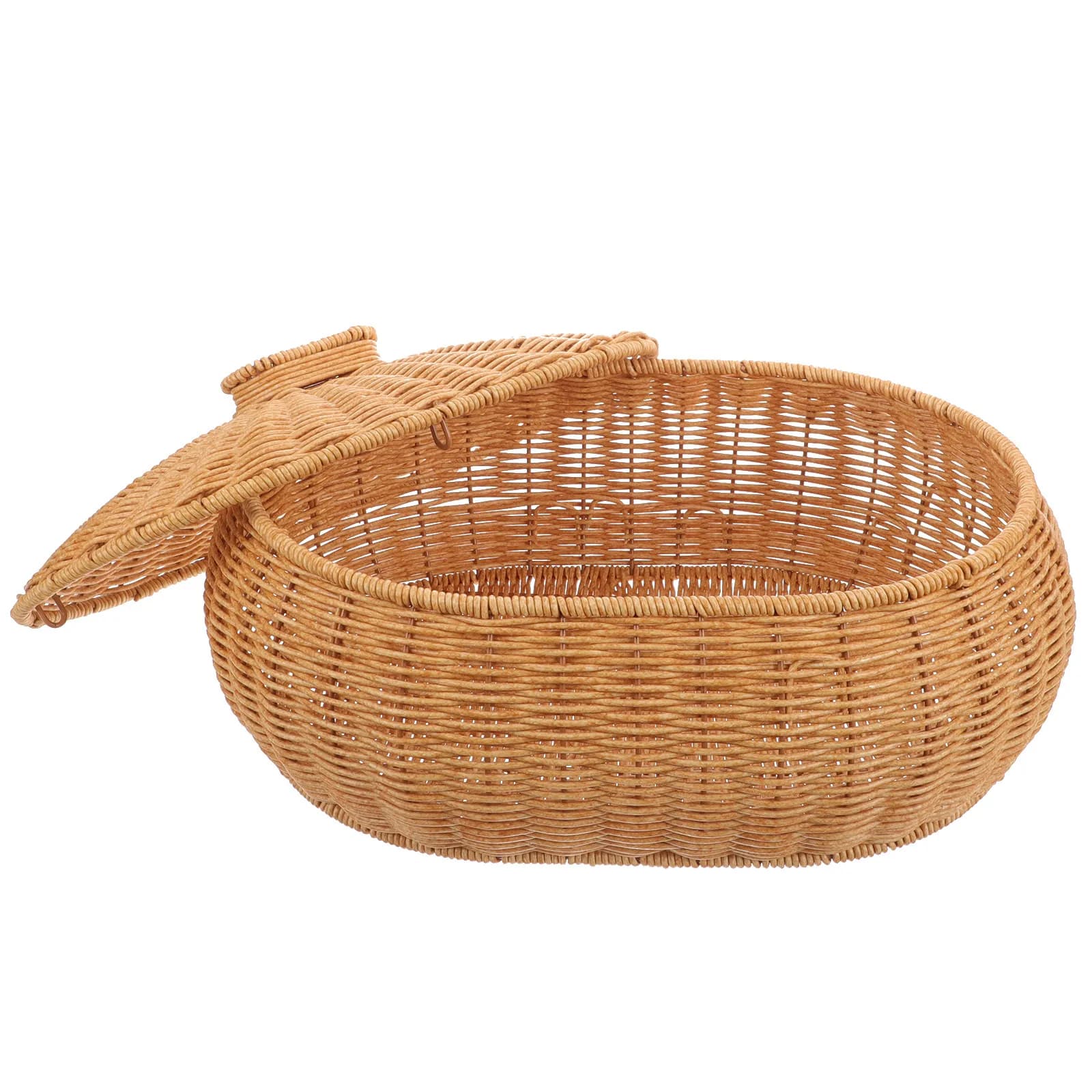 Cesto portaoggetti intrecciato per organizzare cucina, soggiorno, camera da letto, bagno, cibo, frutta, pane, snack, verdure, frutta secca