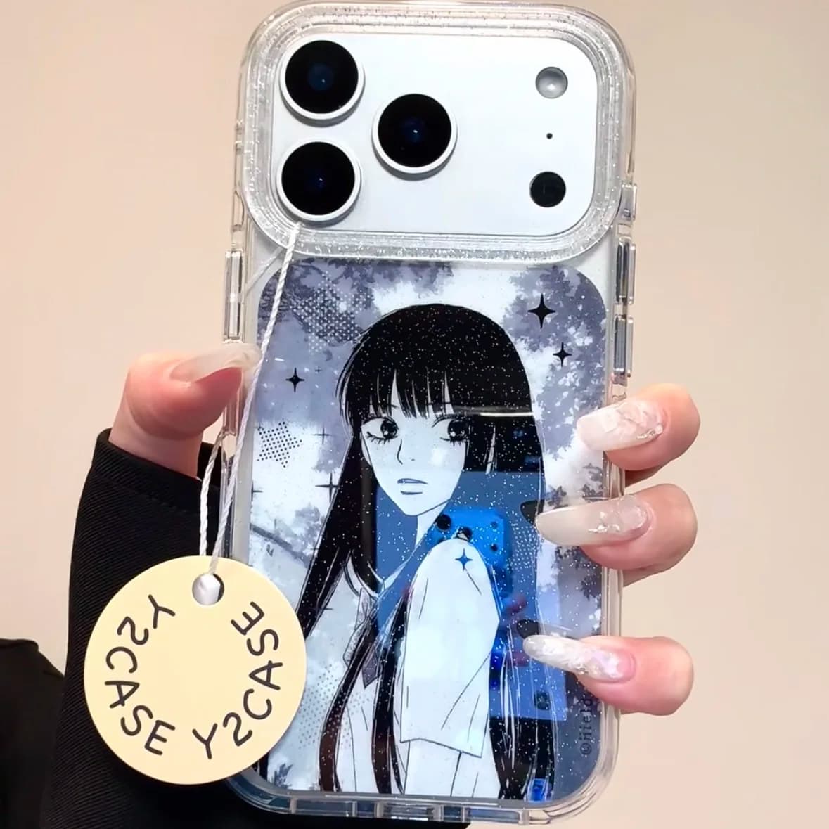 Corea Ins Shinning Anime Girl Cassa Del Telefono Per iPhone 17AIR 17 16 15 14 13 12 11 Pro Max 7 8 Plus Mini Y2K Dolce Ragazza carina copertura
