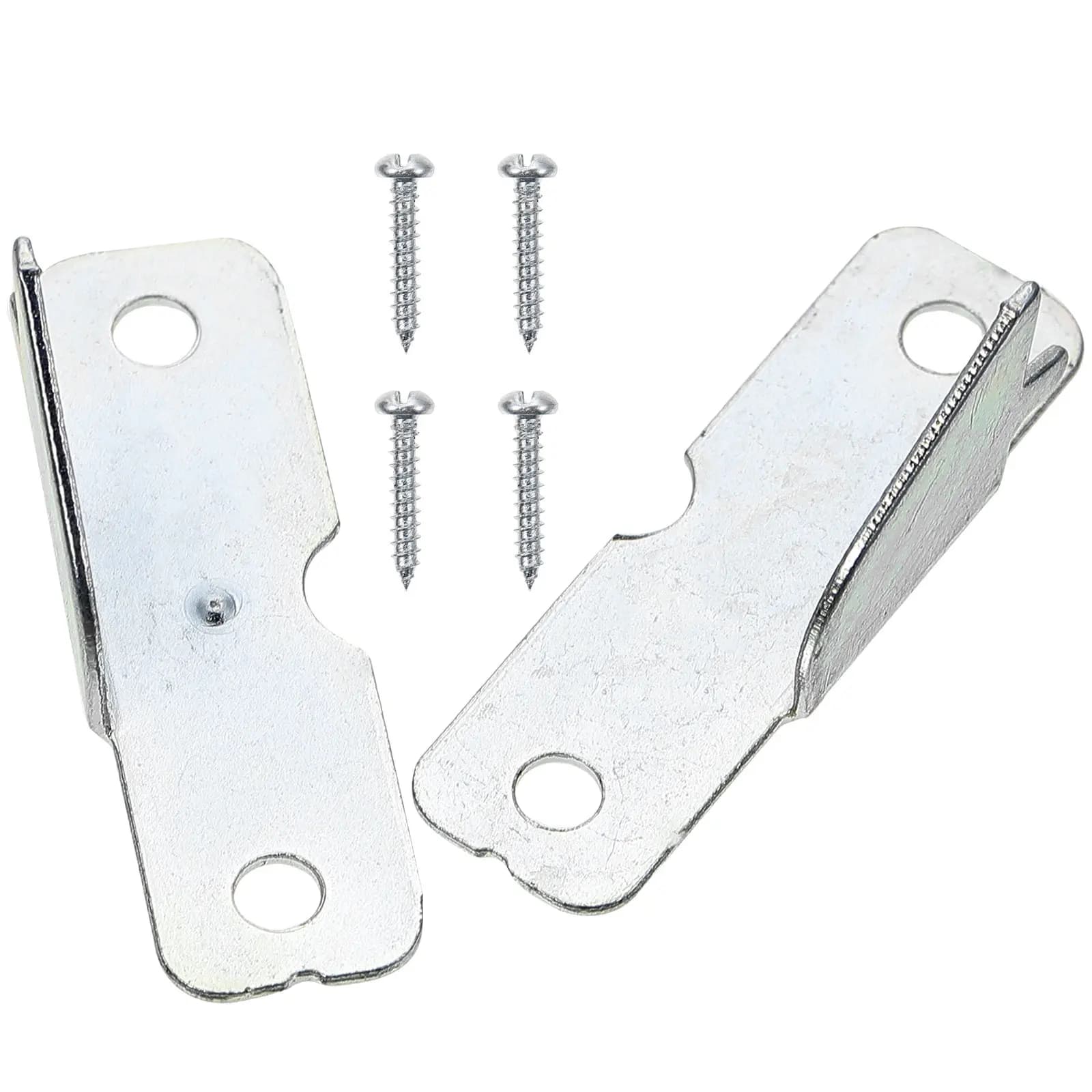2Sets Curtain Rod Brackets Iron Sturdy Wall Mounted Curtain Rod Holders Casual Timeless Home Office Living Room Bedroom Kitchen