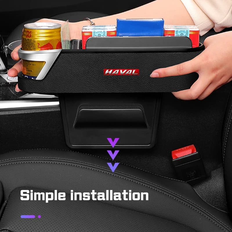 Seggiolino auto Gap Organizer Scatola di immagazzinaggio Portabicchieri Accessori Per Haval H9 2rd 2024 2025 H3 F7 F7X Jolion H6 H5 H2 M6 F5 F7H Dargo