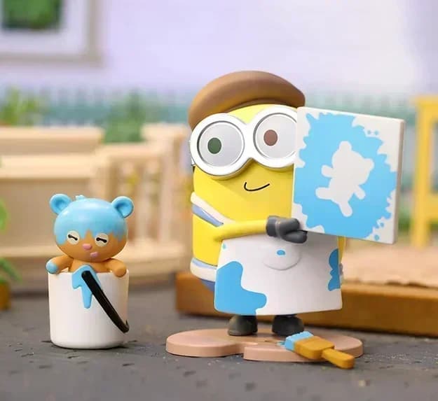 POP MART Minions: Rise of Gru Serie Better Together Blind Box - Giocattoli a Sorpresa, Bambola, Statuetta Anime Carina, Ornamento da Scrivania, Collezione
