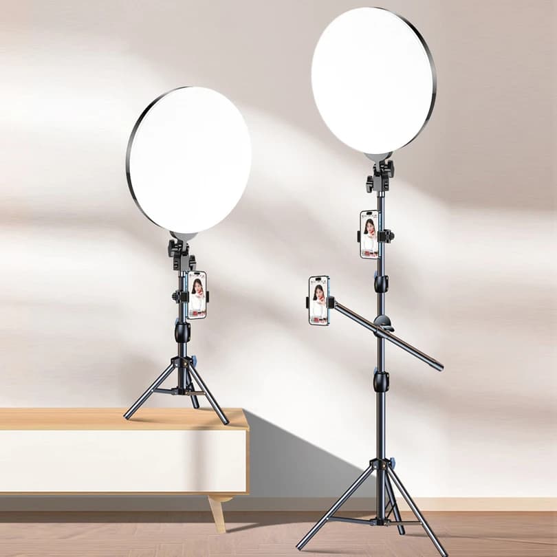 10inch LED Photography Fill Lighting Tripod Stand Camera Photo Studio Circle Selfie Ring Light Phone Lamp Video Luz Para Celular
