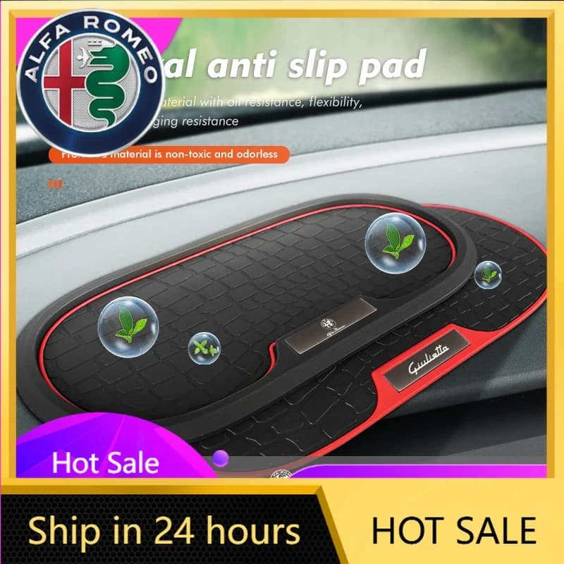 Adesivi per auto Alfa Romeo, tappetino antiscivolo per cruscotto, porta telefono e chiavi, Giulietta 940 2010-2014 2