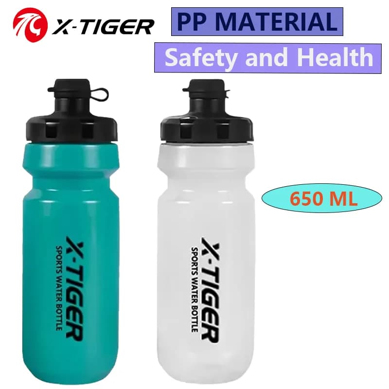 X-TIGER 650ml Bottiglia d'acqua da ciclismo Mountain Road Bicycle Squeeze Cup Sport all'aria aperta Tazza d'acqua leggera portatile Attrezzatura da ciclismo