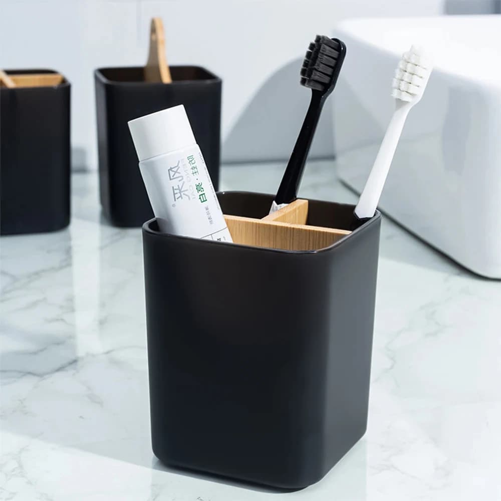 Porta spazzolino elettrico per bagno Dentifricio Porta spazzolino Scatola portaoggetti in plastica Accessori da bagno