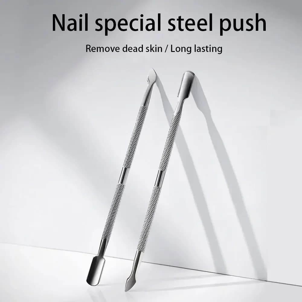 1/3Pc Spingipelle In Acciaio Inox Pelle Morta Rimozione Della Cuticola Manicure Cleaner Cura Unghie Strumenti Manicure Repousse Cuticole