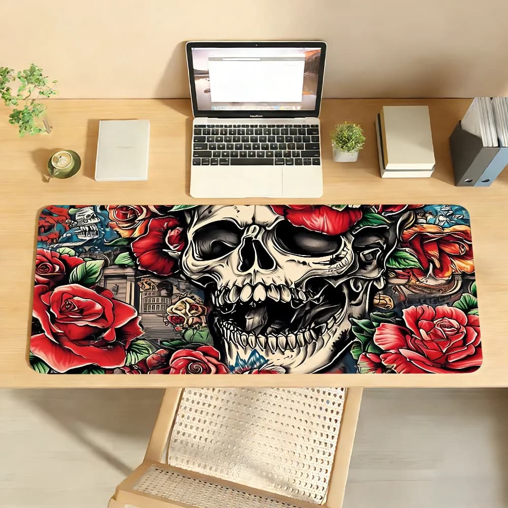 Tappetino per mouse Fashion E-Ed-Hardy-Y, tappetino per mouse in gomma antiscivolo per computer portatile, tappetino per mouse per giocatori, decorazione per scrivania