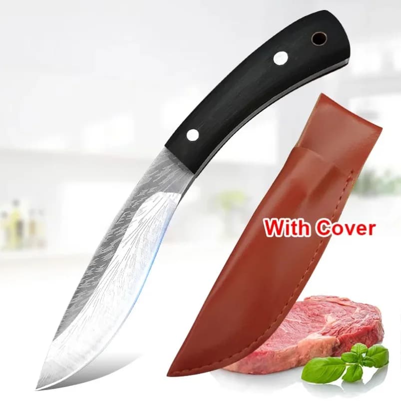 Stainless Steel Chef Knife Made in Hand, Flavored knife Fish, Butcher's knife, Cooking knife for meat and vegetables