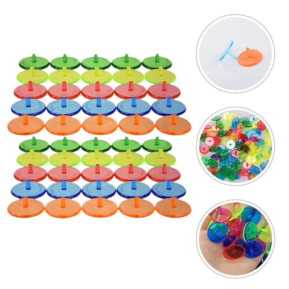 50 Pezzi Marcatori Trasparenti Rotondi per Palline da Golf, Segnaposizione in Plastica a Basso Attrito per Traiettoria Stabile, Accessori da Golf per Esterni