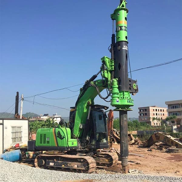 Multifunction Rotary Hydraulic Drilling Machine 20m 45m 60m, Profonde Foundation Equipment Mounted to Singles, CFA Machine