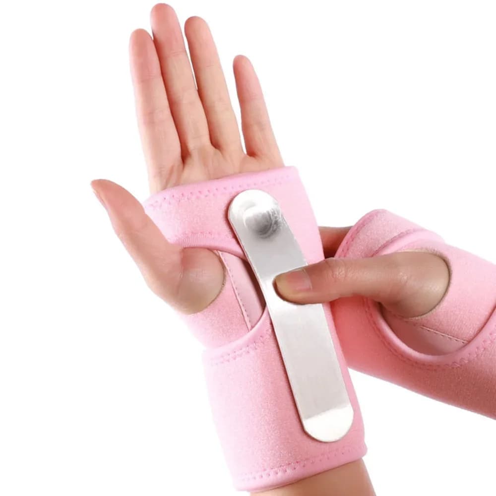 Cintura di supporto per il polso Tutore per mano ortopedico Fasciatura per il polso Stecca per dita Distorsioni Artrite Sindrome del tunnel carpale Strumento di supporto per tutore