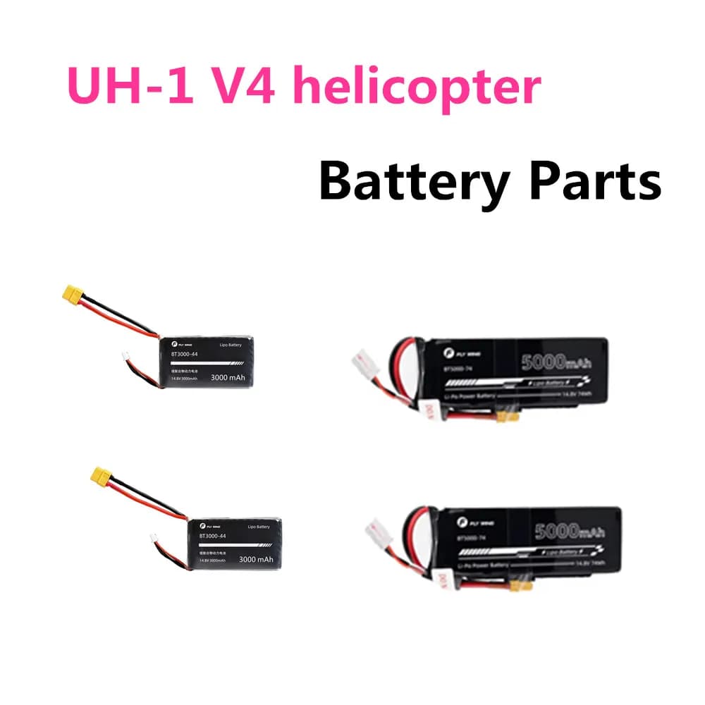 Batteria Lipo da 14,8 V 3000 mAh 5000 mAh per elicottero RC UH-1 V4 Bell 412 RC