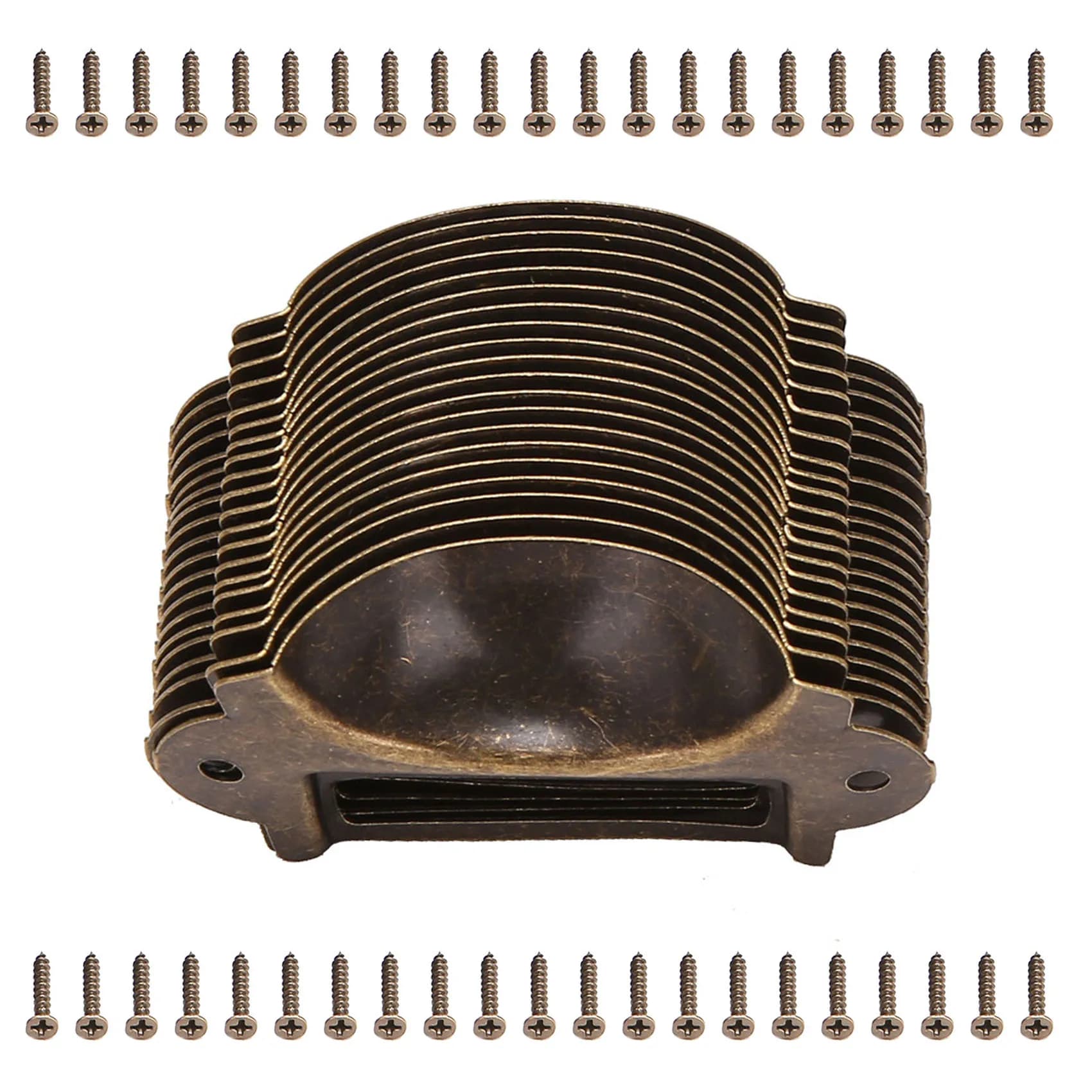 ABZV-20PCS File Nome Carta File Cabinet Maniglie Porta etichette Bronzo antico Etichetta cassetto Pull Cabinet Telaio Maniglia Nome file