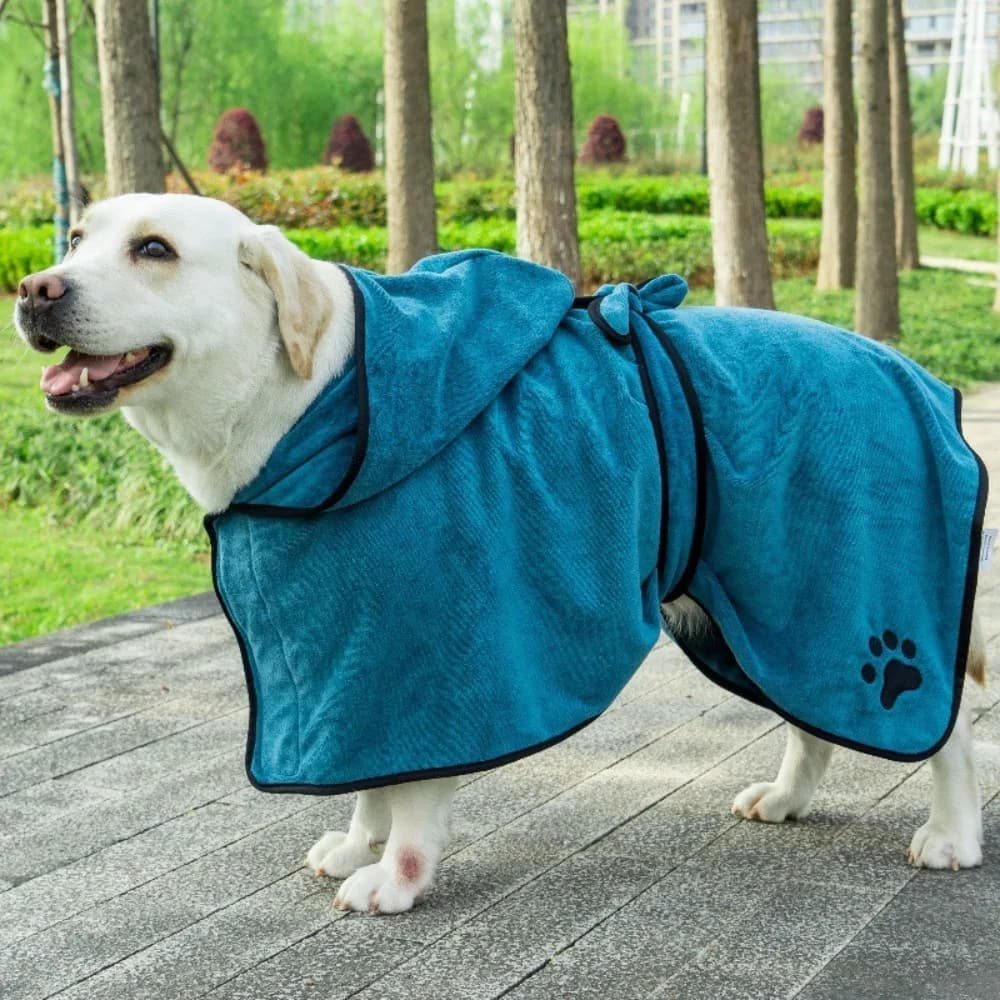 High Absorption Cane Bathrobe with Fixed Belt and Hood, Super Towel Fast drying for Cleaning and Reading
