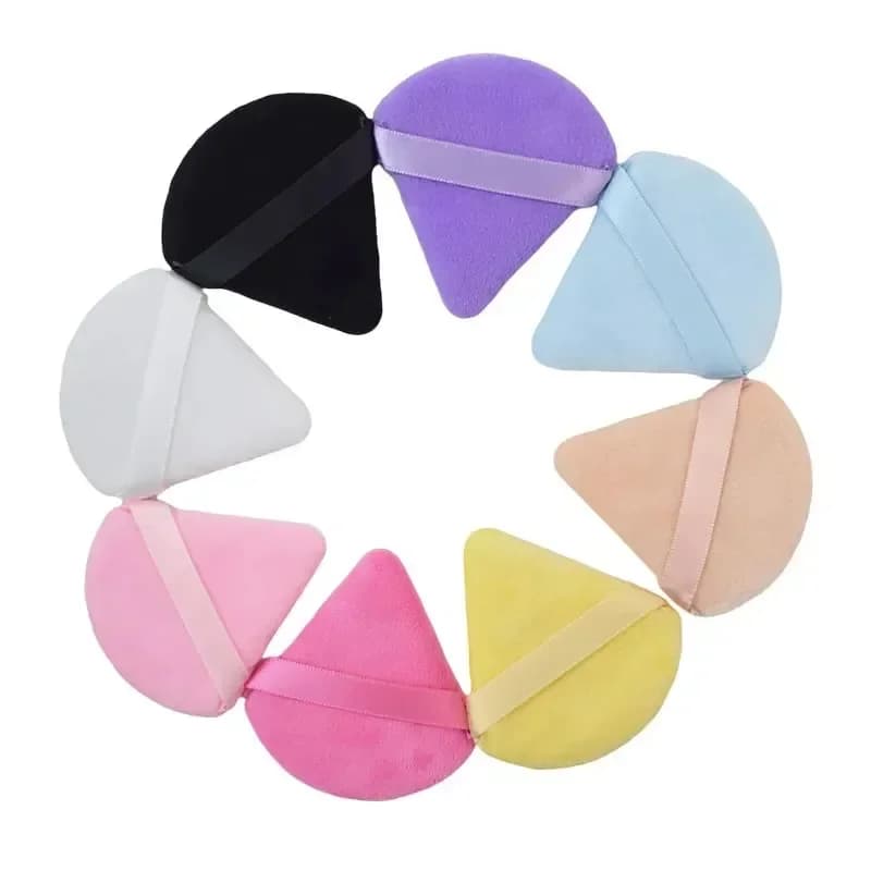 Nuovo Fondotinta in Confezioni da 2/5/10/20 Pezzi, Spugnetta Triangolare per Polvere, Utilizzo a Secco e Umido, per Polvere Libera e Liquida, Morbida e Soffice