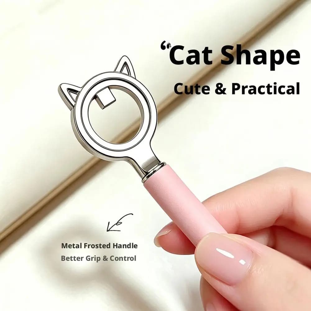 Accessories for Nail Art Fai-da-Te, Magnetic Stick for Nails Effect Cat Eye Eye, Double Toe Magnetic Tool for Gel Nail Polish, Cable Circle Design
