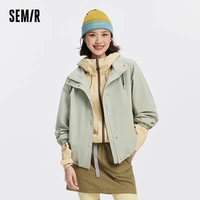 Semir Women Jacket Water Repellent Windproof Loose Outdoor Urban Protective Autumn Lightweight Outerwear Daily Wear 2026