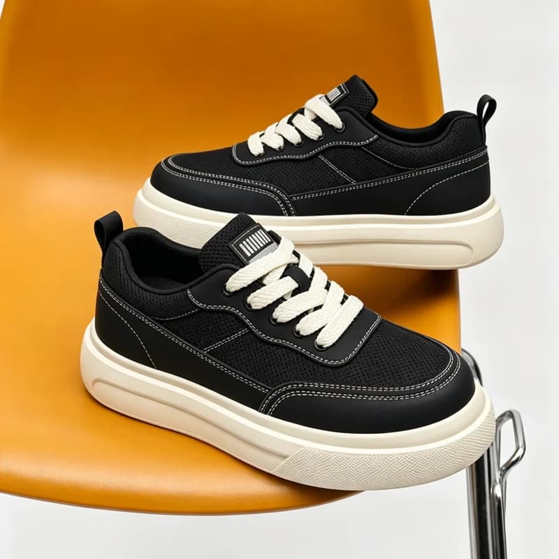 Street Style Low Casual Skate Shoes Unisex Flat Sneakers Lightweight Breathable Wear Resistant Non Slip Skate Footwear