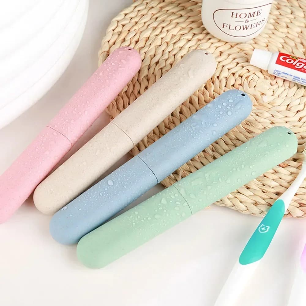 Accessori da bagno portatili Custodie per spazzolini Copertura per tubi Contenitore da viaggio Porta spazzolino Scatole per spazzolini Spazzolino da denti