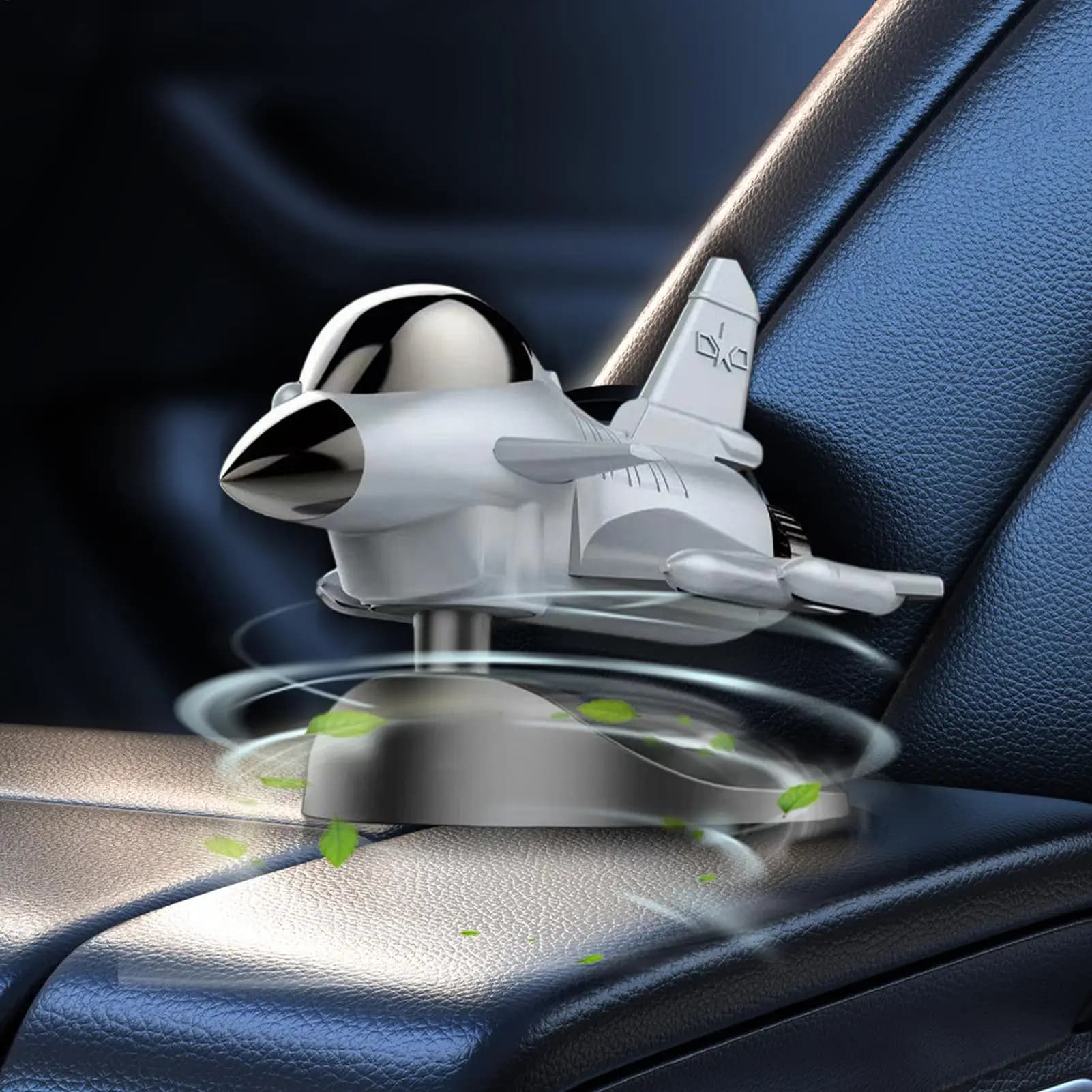 Deodorants for Solar Energy Cars, Essential Oil Diffuser 360° Rotating Aeroplane Shape for Vehicles and Trucks