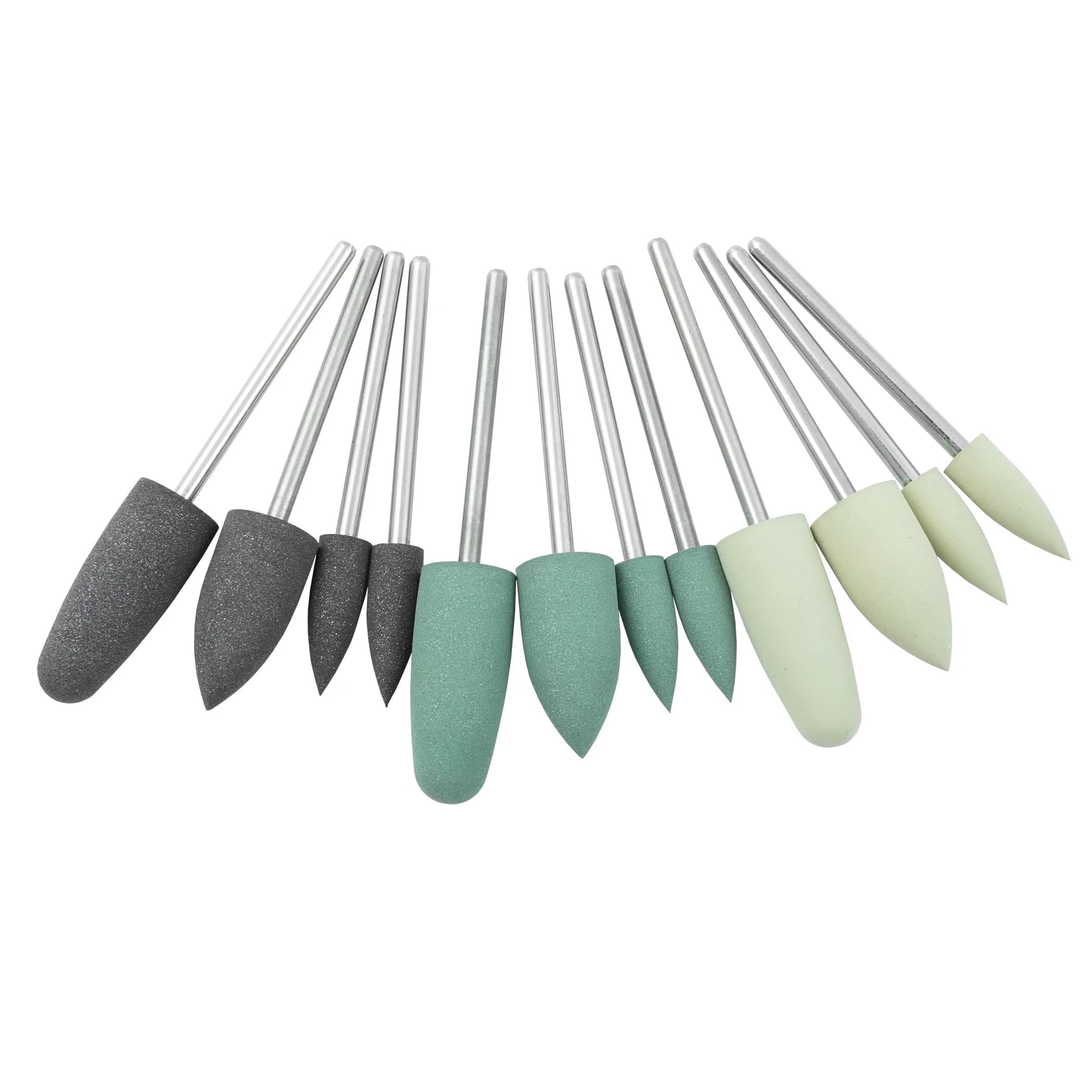 12 Pz/scatola Dentale Diamante Lucidatore Frese Base In Resina Kit di Lucidatura Per A Bassa Velocità HP0412 Set di Resina Composita Strumenti di Lucidatura Del Silicone