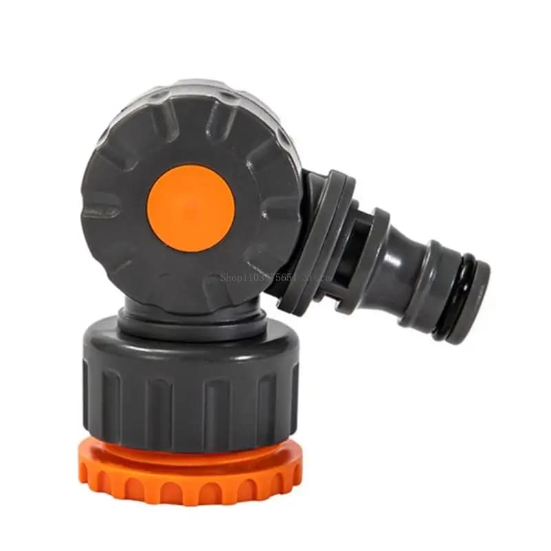 Adattatore per tubo da giardino in plastica ABS, capezzoli rotanti, beccuccio, valvole per interruttori incorporati