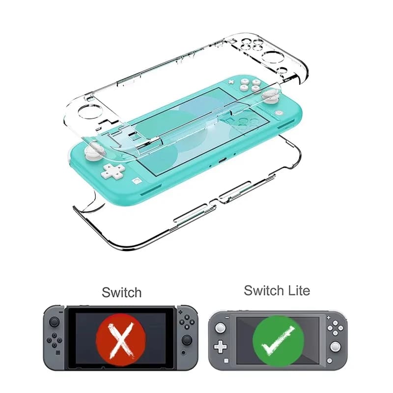 Custodia Data Frog per accessori Switch Lite Custodia protettiva Funda Switch Light Case PC con cappucci per levetta