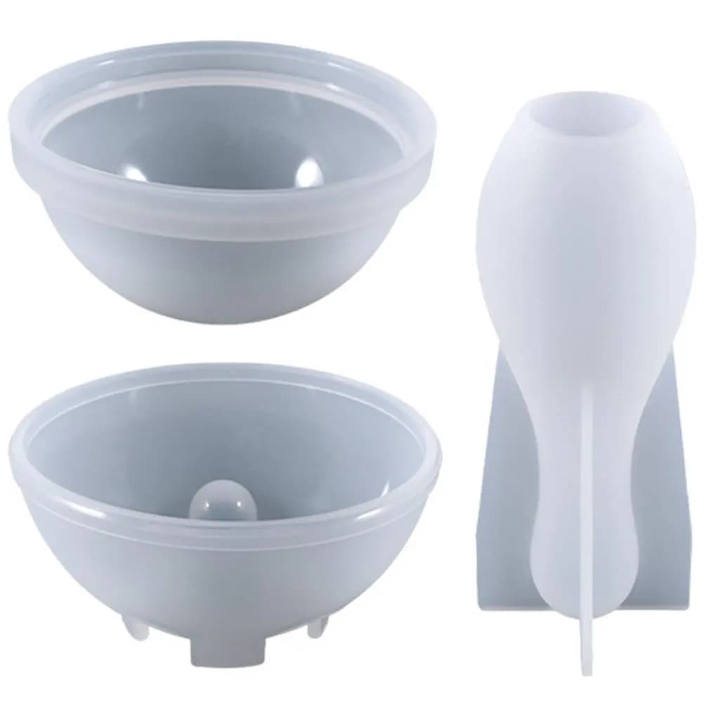 1 set di stampi in silicone a forma di bowling per decorazioni da scrivania fai da te, stampo per resina epossidica, riutilizzabile, lavabile, strumento per la creazione di regali fatti a mano