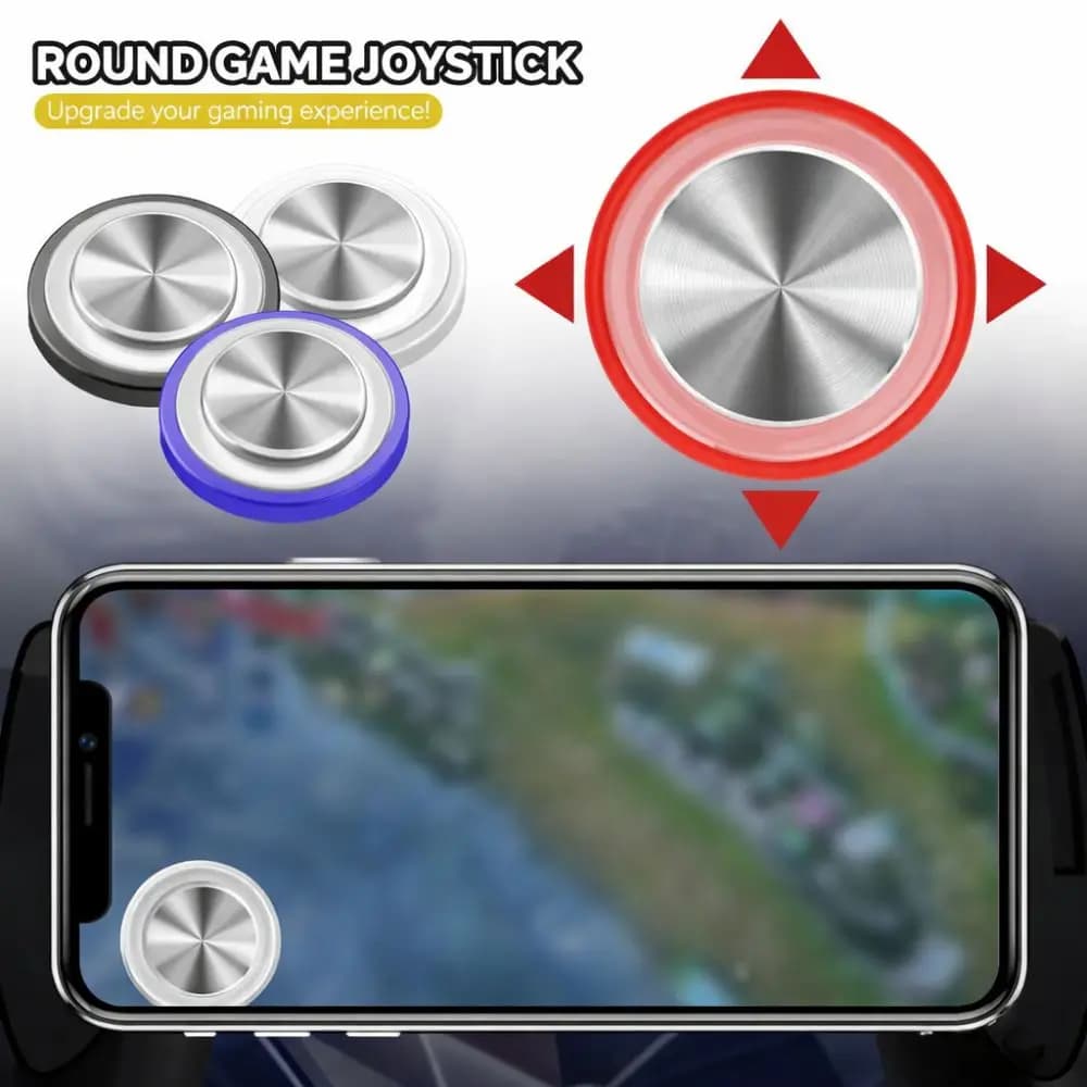 Nuovo Joystick di Controllo 360D Universale Compatibile con Smartphone, Controller di Gioco Mobile con Pulsanti a Ventosa per Apple Gaming