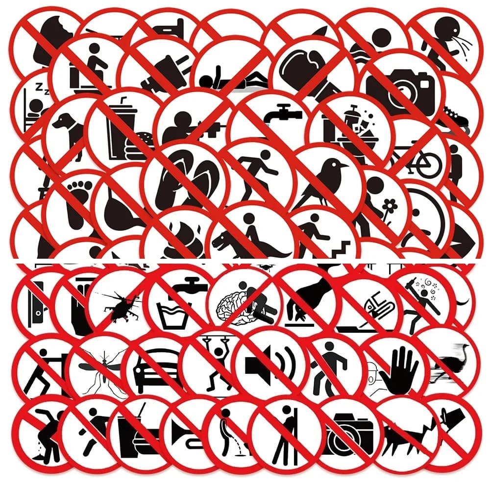 120 pezzi divertenti adesivi senza cartello bagagli notebook chitarra skateboard adesivi di cancelleria in PVC impermeabile per bambini adolescenti adulti