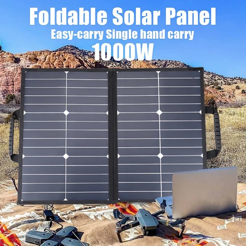 50W-1000W Kit pannello solare pieghevole stazione di energia solare caricatore generatore portatile 18V per telefono auto barca Caravan campeggio escursionismo