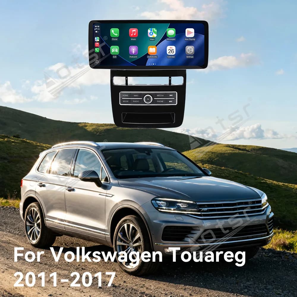 Android 14 12.3'' HD Screen Car Radio For Volkswagen Touareg Car Multimedia Video Player GPS Navigation Carplay Unit Auto Parts