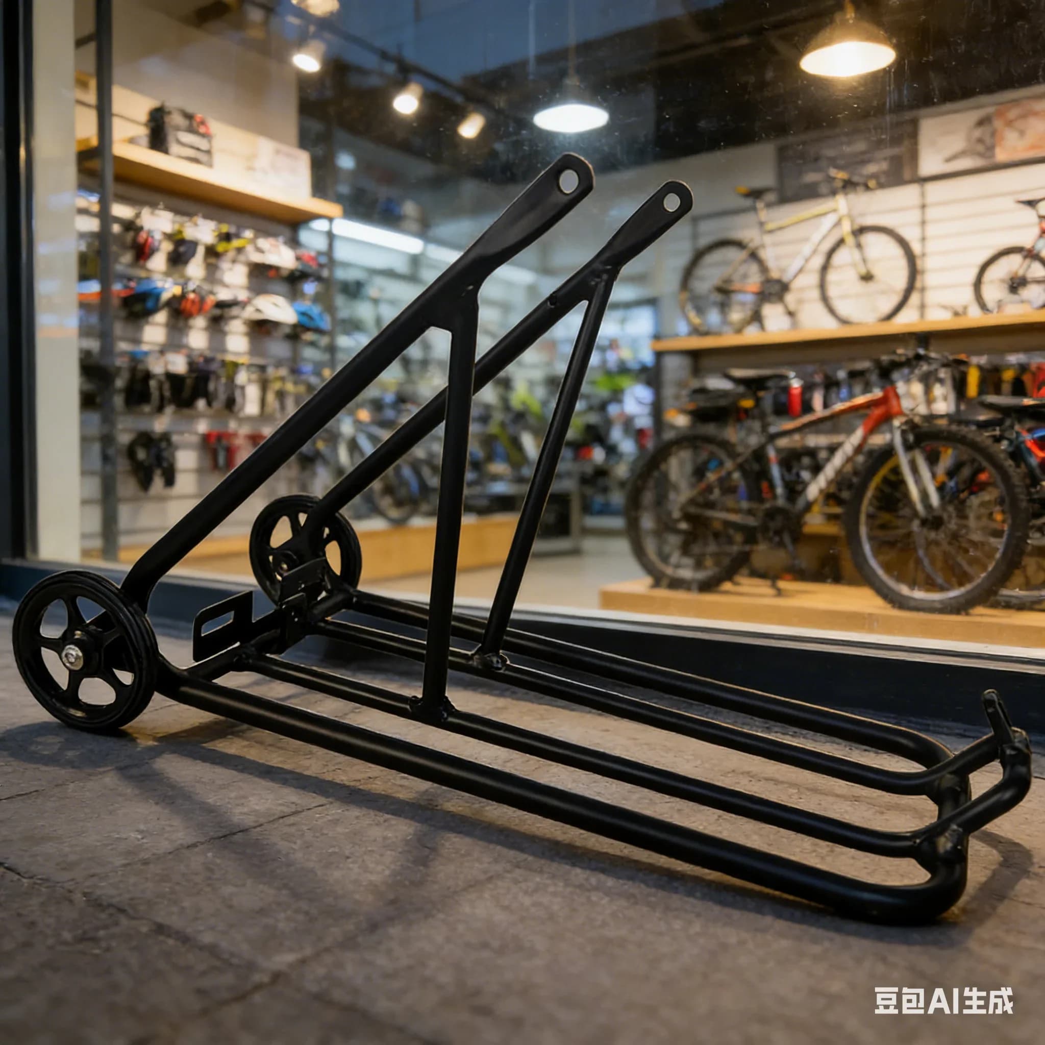 Portapacchi Posteriore Pieghevole in Lega di Alluminio con Ruote Facili da Spostare per Biciclette Brompton con Pneumatici 16*1-3/8 - 1 Pezzo