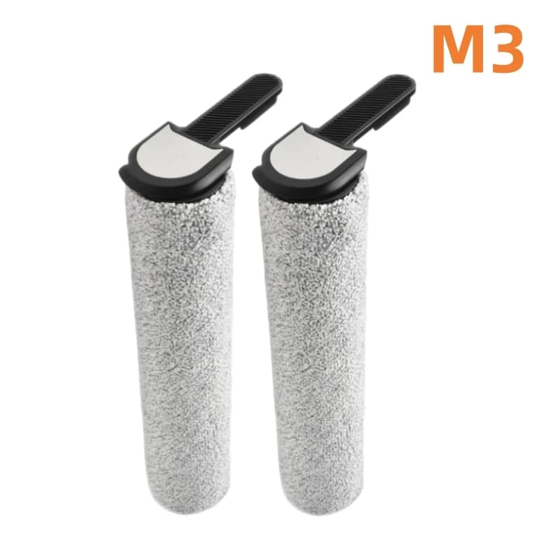 2pcs Roller Brush for Laresar floor scrubber M3 Wet and Dry Vacuum Cleaner Spare Parts Accessories Replacement Main Brush