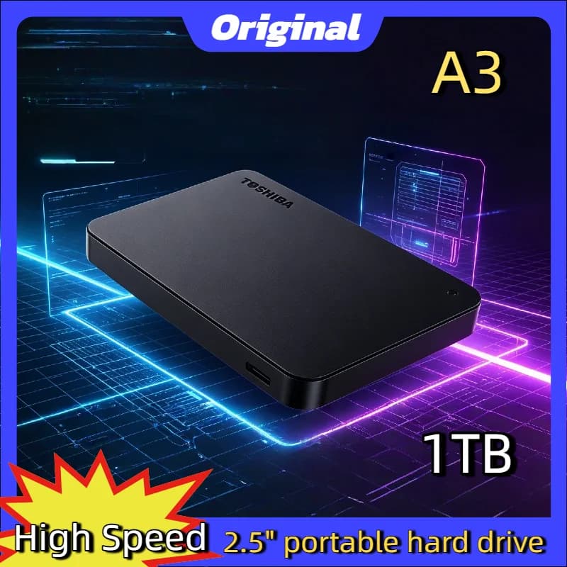 Box Storage Compact Pro For Toshiba OEM A3 Expansion 500GB 1TB 2TB USB3.0 External HDD 2.5 Inch Portable Hard Disk Drive