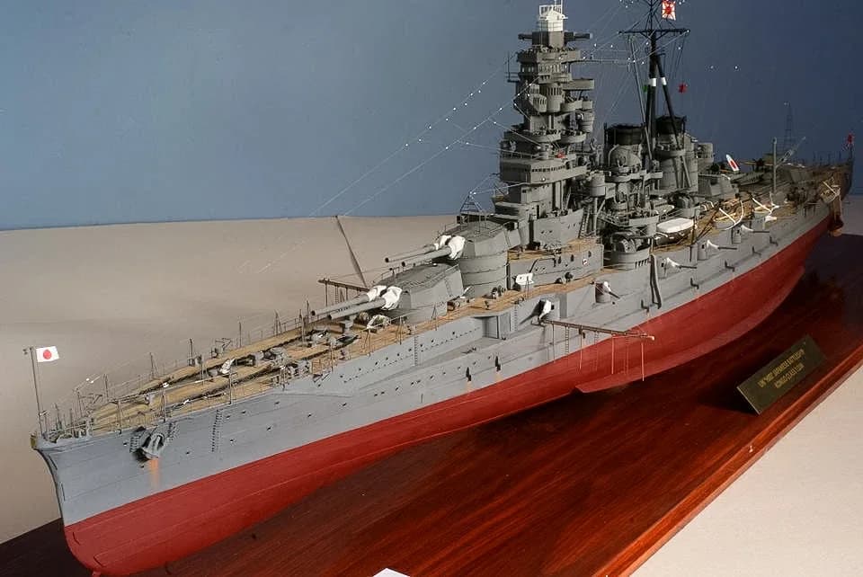 Scala 1:200 WW2 Corazzata Hiei Kit modello di carta artigianale fai-da-te Puzzle Giocattolo fatto a mano fai-da-te