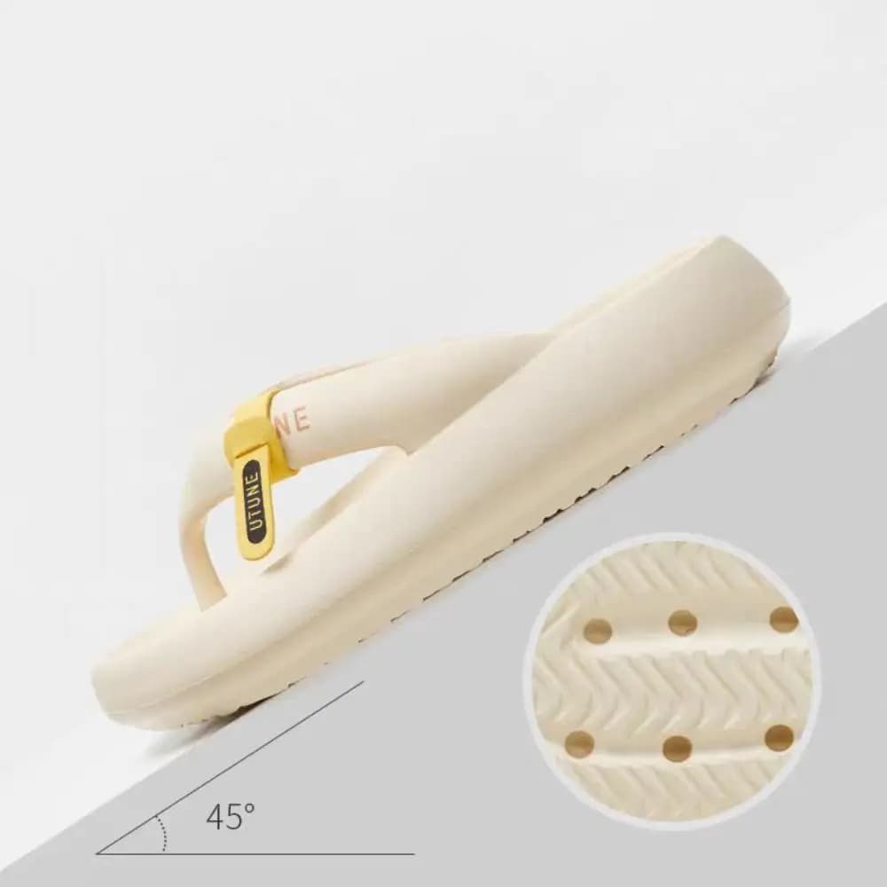 Comode Ciabatte Infradito con Plateau in EVA, Suola Spessa, Antiscivolo, per Spiaggia e Bagno