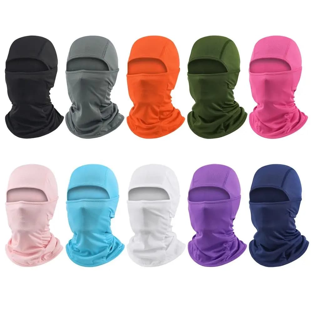Uomo Donna Berretti Passamontagna da ciclismo Copertura integrale Cappello da bicicletta Antivento Traspirante Anti-UV Cappello da fodera per casco da moto da motocross