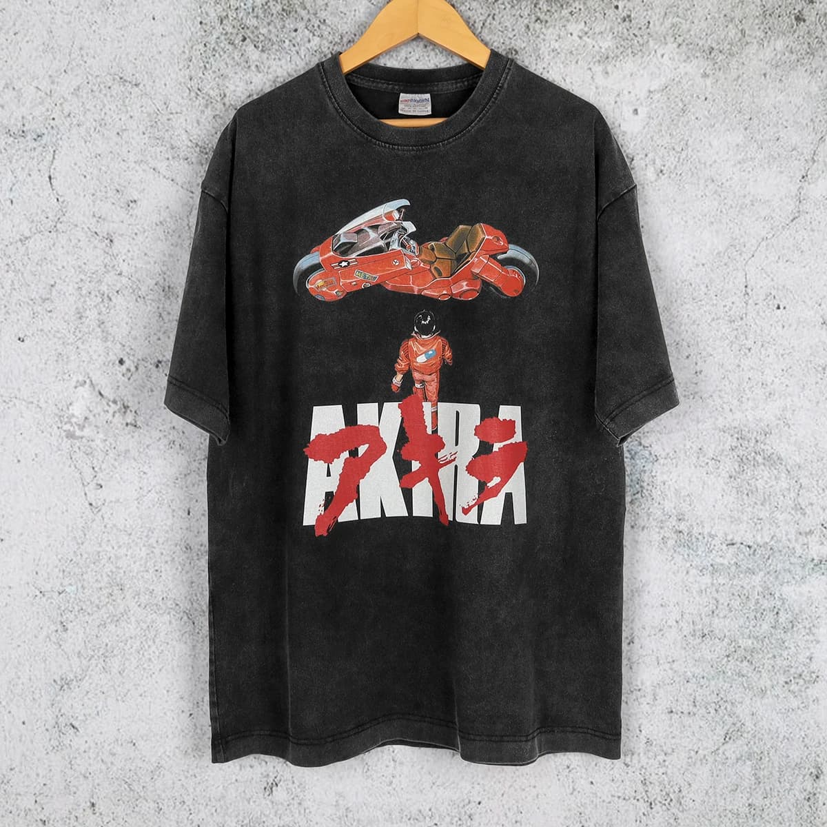 T-Shirt Anime Giapponese Akira in Cotone Lavato, Maniche Lunghe e Corte, Abbigliamento Uomo, Grafica Ghost in the Shell, Stampa Y2K, Maglietta Harajuku