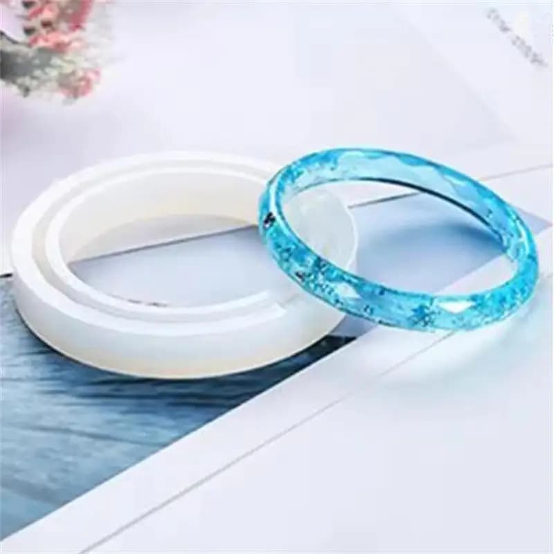 Stampo in Silicone per Braccialetti con Superficie Diamantata, Stampo per Gioielli Fai-da-Te, Strumento Artigianale per Resina Epossidica