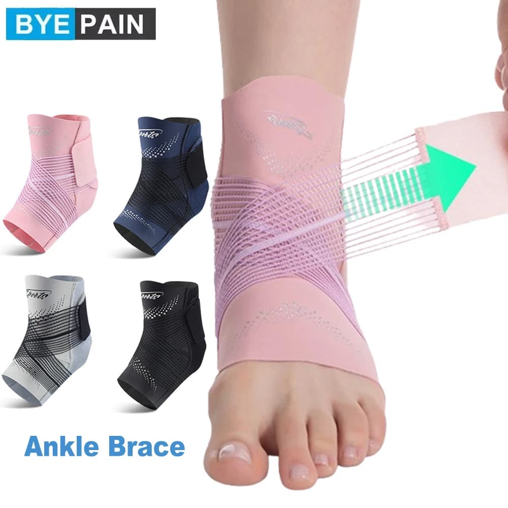 Supporto per Piede e Caviglia con Fascia di Compressione Regolabile, Elastico per Fascite Plantare