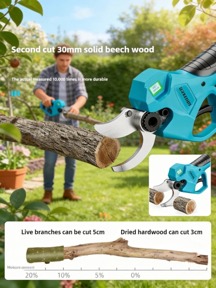 Forbici Elettriche da Giardino Ricaricabili per Potatura Rami