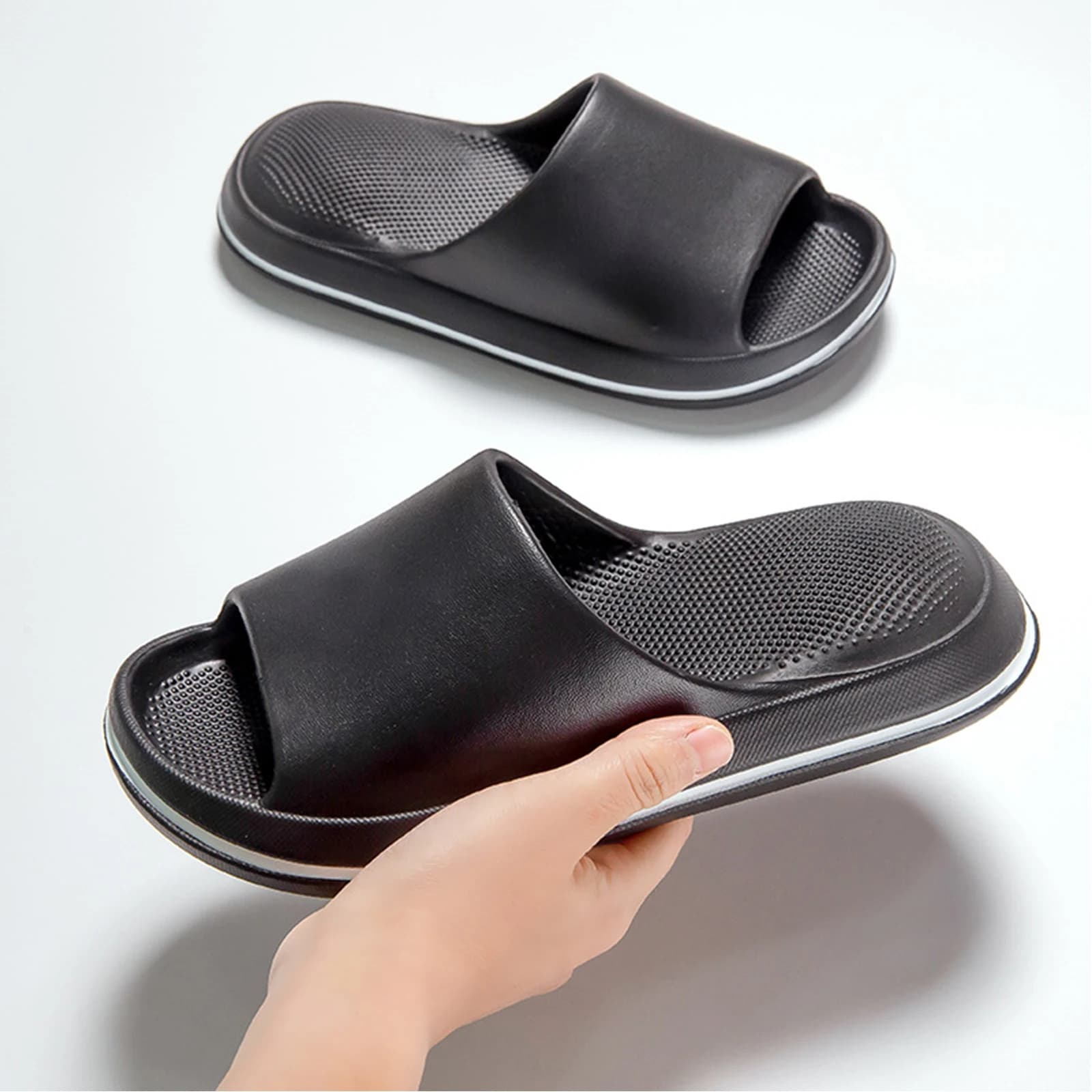 Cute Cloud Home Pillow Slides Men EVA Soft House Slippers Beach Platform Heels Women Shower Shoes Indoor Colorful Sandals Summer