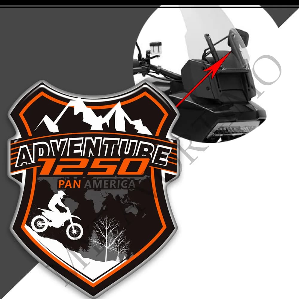 Decalcomanie del motociclo Ginocchio Rilievo del Carro Armato Adesivi Protezione Deflettore del Vento Parabrezza Parabrezza Per HARLEY Pan America PA 1250 PA1250