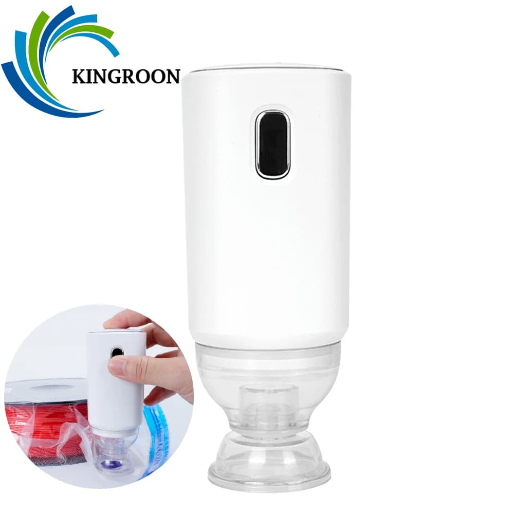 Pompa d'aria elettrica ricaricabile USB per sacchetto sottovuoto con filamento stampante 3D Pompaggio rapido con un tasto con multi-applicazione