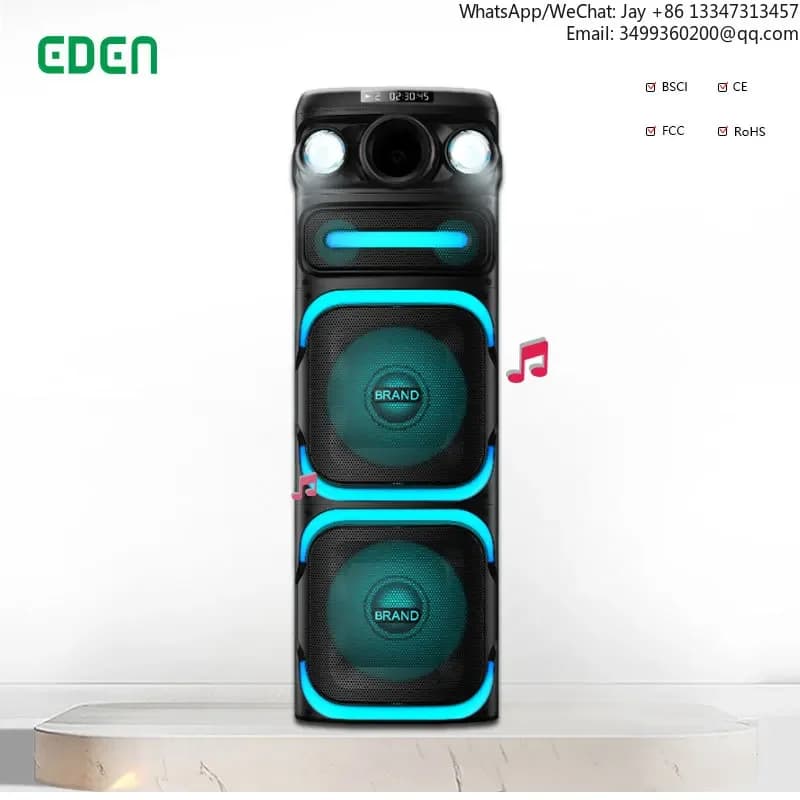 Altoparlante Portatile Party Box, Sistema Audio per Feste, Altoparlante Bluetooth per Karaoke, Altoparlante ad Alta Potenza per Esterni